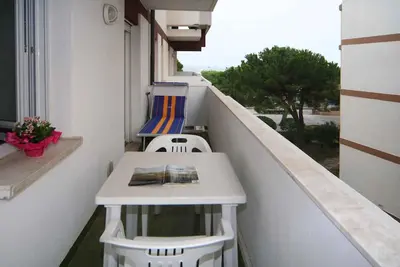 Appartement de vacances avec climatisation et balcon
