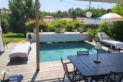 Image de Jolie villa Cezaloma, 6 couchages, piscine chauffée sur Capbreton