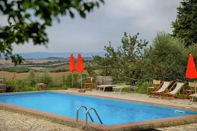 Image de Charmante villa à Trequanda, Italie avec piscine