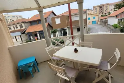 Image de Duplex pour 6 personnes au cœur des rues piétonnes de Mimizan plage