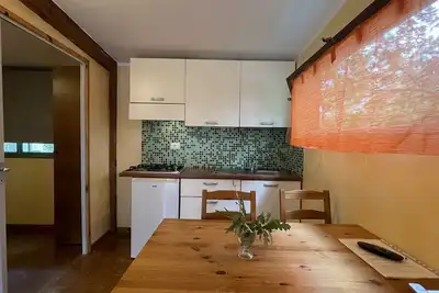 Image de Mobil-home confortable en Toscane entouré de verdure avec piscine et jardin