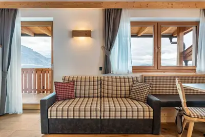 Image de Appartement de vacances \"Hatzes Panorama\" avec vue sur les montagnes, balcons et Wi-Fi.