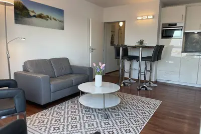 Image de Sea view vacation apartment with stylish furnishings, swimming pool and sauna