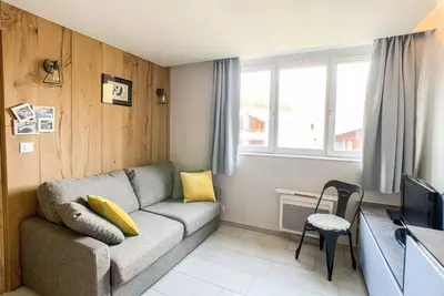 Image de À 10m des pistes de ski, 6ème étage, télévision, casier à ski, 23m², Tignes