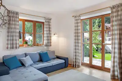 Image de Appartement Zugspitzblick avec vue sur la montagne, jardin et Wi-Fi