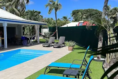 Image de La Villa Lagon avec sa piscine privée à 250 m de la mer