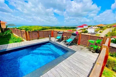 Image de Villa Passion Cannelle de standing, piscine privée, vue mer et Ilets