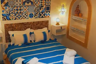 Moroccan traditional Riad in the heart of the old medina of Essaouira