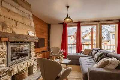 Image de Duplex 4 pièces, 8 pers, animaux admis, cheminée