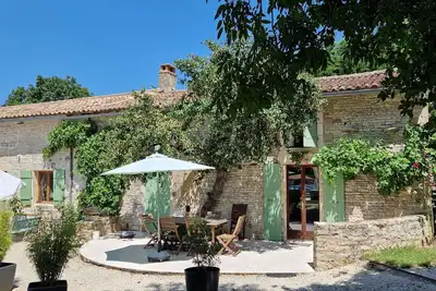 Image de In old farm with 6 restored gite for 2 to 10 persons, with pool & reception room
