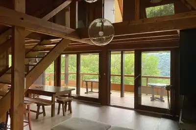 Image de Chalet avec vue sur lac