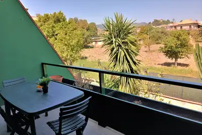 Casa dei Fiori con la vista a Taormina