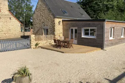 Image de Charmante rénovation de campagne en pierres et bois.