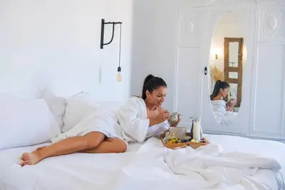 Image de Luxury Santorini Suite | Signature Suite | 1 Bedroom | Terrace with Stunning Sea Views