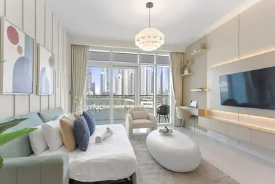 Image de Luxury beach house with mesmerizing skyline view