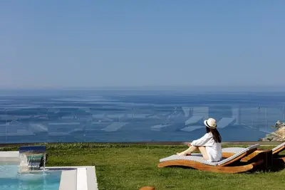 Image de Hillside luxury villa overlooking & walking distance to Ligaria beach
