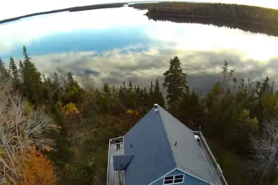 Image de Panorama 180° à couper le souffle, chalet sur la plage de l'Atlantique (ponton)