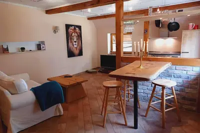 Image de super-confortable appartement de vacances dans un style maritime