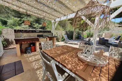 Image de Finca pour 4 personnes avec vue sur la mer et à droite sur la Cala Amarador