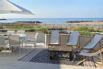 Image de vue époustouflante pour notre maison sur la plage