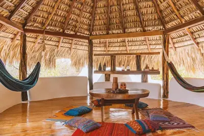 Remote Beach Bungalows SuperAdobe Complex w/ pool