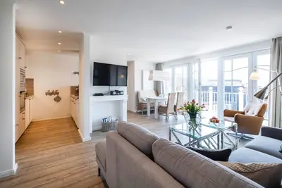 Weisse Villa - Apartment für bis zu 4 Personen am Hafen von Büsum
