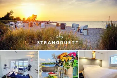 Strandduett<br>\"Tiny-Flat for 2 between sea & lake\" incl. seasonal beach chair!