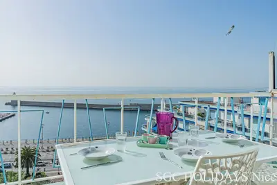 Nice Port Bleu Rivage - Superbe 4 Pieces En Front De Mer