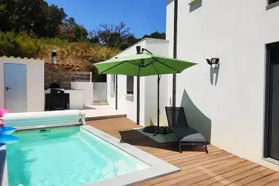 Image de New for 2022, house with sea view and swimming pool