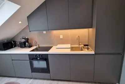 Image de Newly renovated loft apartment with a panoramic view of the sea.