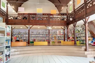 Image de Amx2 - La bellevue - vue plongeante sur la mer sous les charpentes