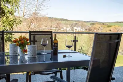 Apartment with a terrace with a panoramic view