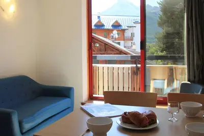 Appartement 4 pers, lumineux, proche remontées mécaniques, centre Briançon, parking, animaux Ok
