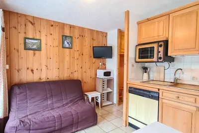 Image de Studio confortable au centre station avec terrasse, animaux admis