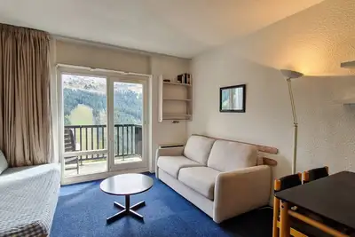 Image de Studio lumineux 4 pers avec balcon, Flaine