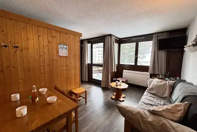 Image de Studio rénové avec navette ski & casier privé, animaux admis