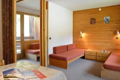 Image de Studio lumineux au pied des pistes avec balcon, parking et animaux admis