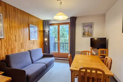 Image de Studio cabine confortable à Flaine, balcon sud, proche pistes