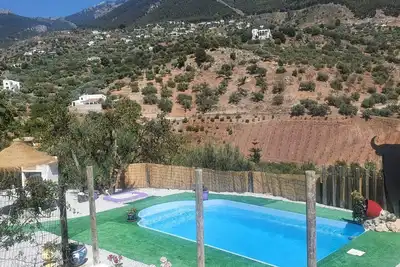 Image de Maison de vacances \"Casa Papi\" avec vue sur les montagnes, piscine et Wi-Fi.