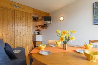 Image de Studio cabine pour 4 pers. , balcon, sud, Les Arcs 1800