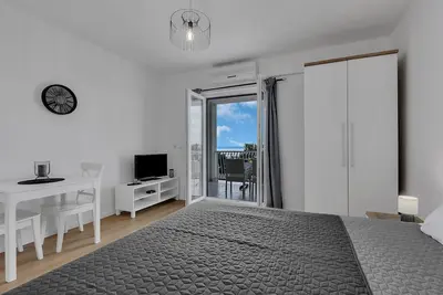 Image de Brela Fewo A3 mit Grossem Balkon und Schone Aussicht auf Inseln, Ruhige Lage