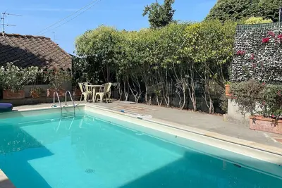 Image de Villa in the hills of Versilia, with swimming pool, garden and sea view terrace