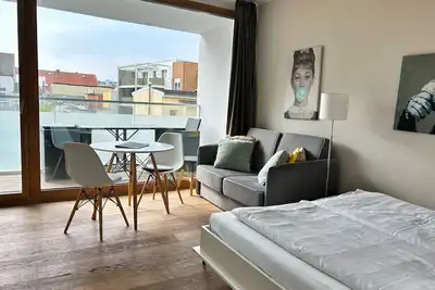 Stylish design apartment in a prime location just 100 meters from the sea!