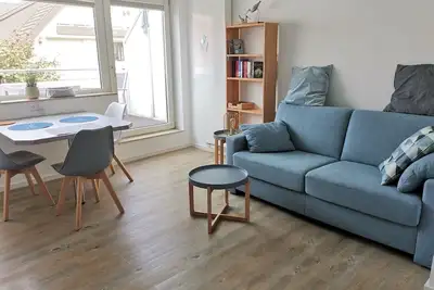 Renovated 2-room apartment in the city center with balcony