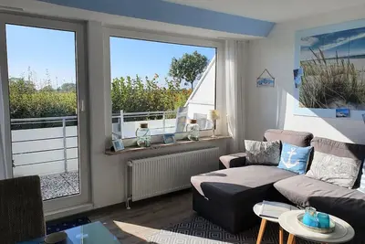 Modern vacation apartment in Norddeich, Wlan, parking space, washing machine