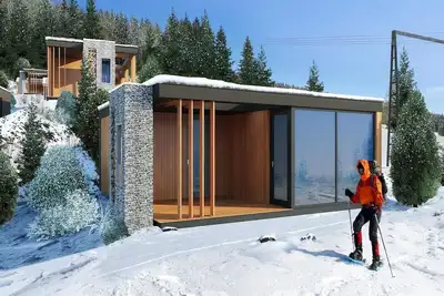 Maison de vacances avec piste de ski à 100 m