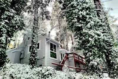 Image de Forest-view cabin with deck, grill, wood stove, washer/dryer, & fast WiFi