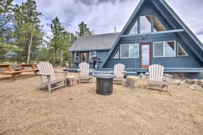 Image de Modern Guffey A-Frame Cabin: Grill, 38 Acres!