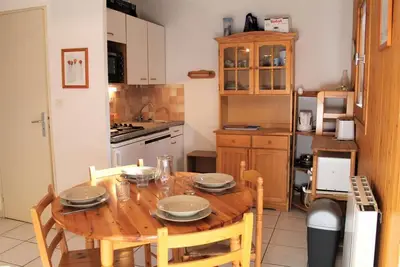 Image de 250m du centre station, 1er étage, vue montagne, terrasse, télévision, 33m², Vars