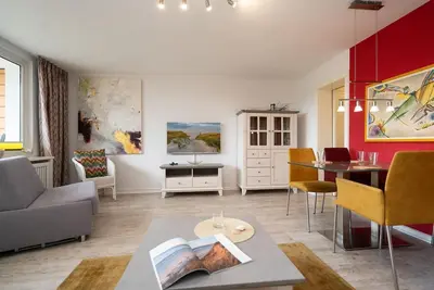 Image de Seepferdchen - 2-room apartment near the beach with balcony, parking space, Wlan.